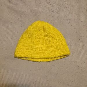 GAP Yellow Cable Knit Beanie